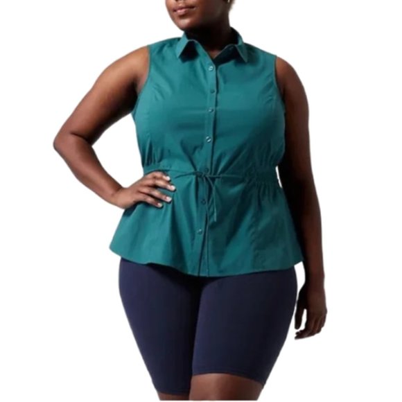 LIKE NEW! Athleta Levitate Poplin Tank - Picture 1 of 14